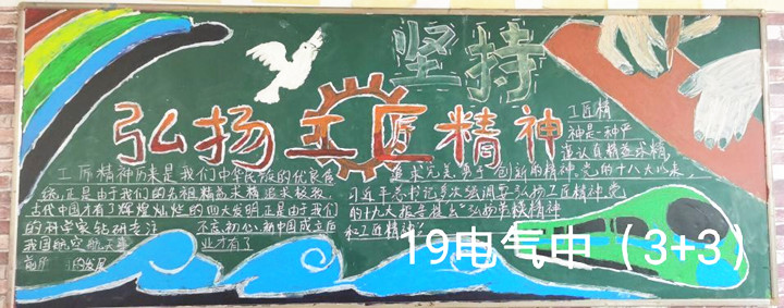 机电工程系组织黑板报评比活动